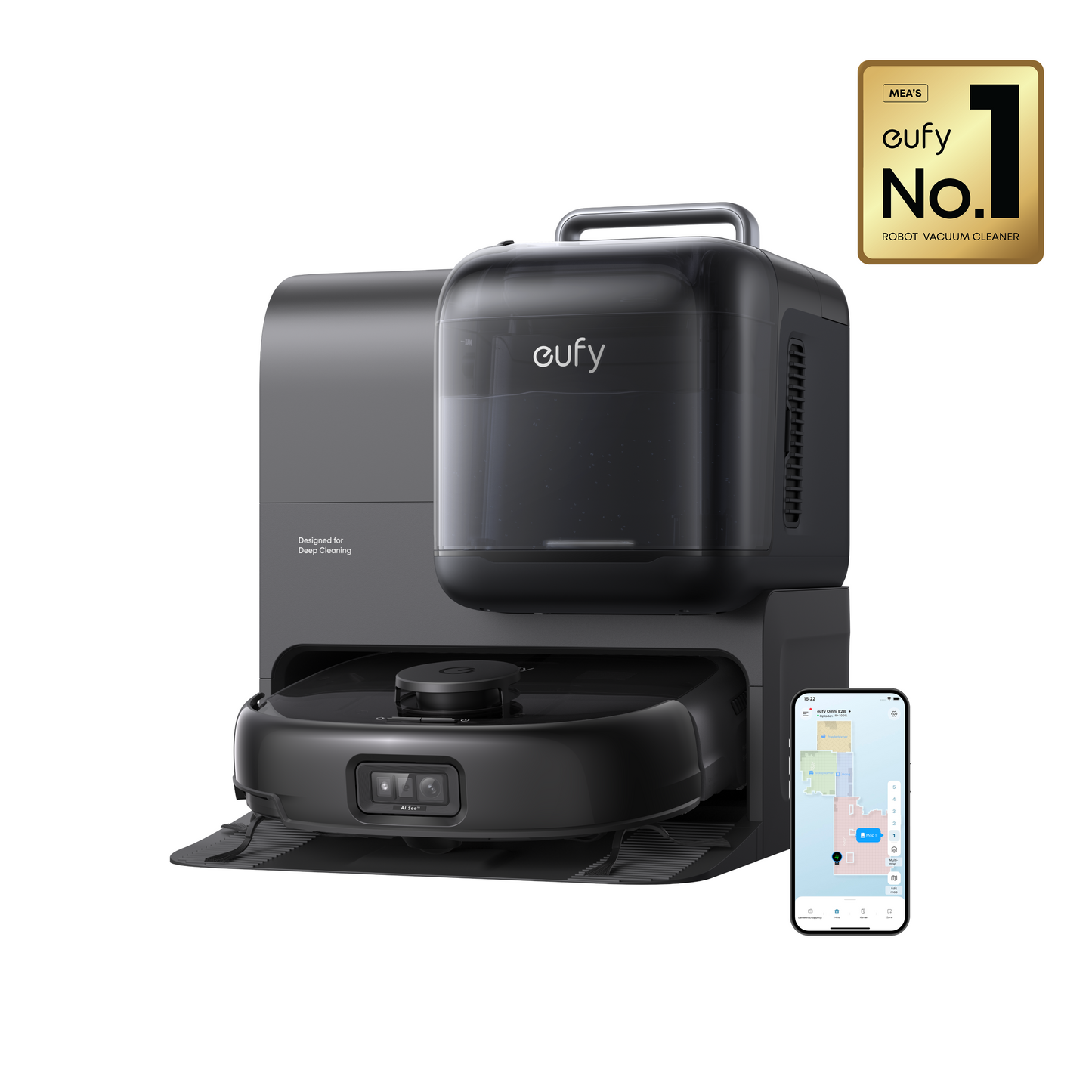 eufy E28 Robot Vacuum & Mop with Portable Deep Cleaner