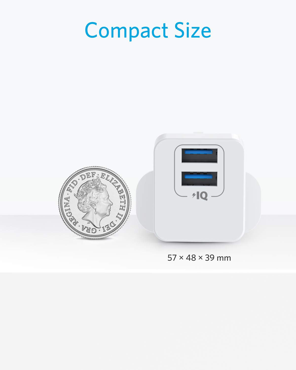 <b>PowerPort</b> mini Dual Port USB Charger
