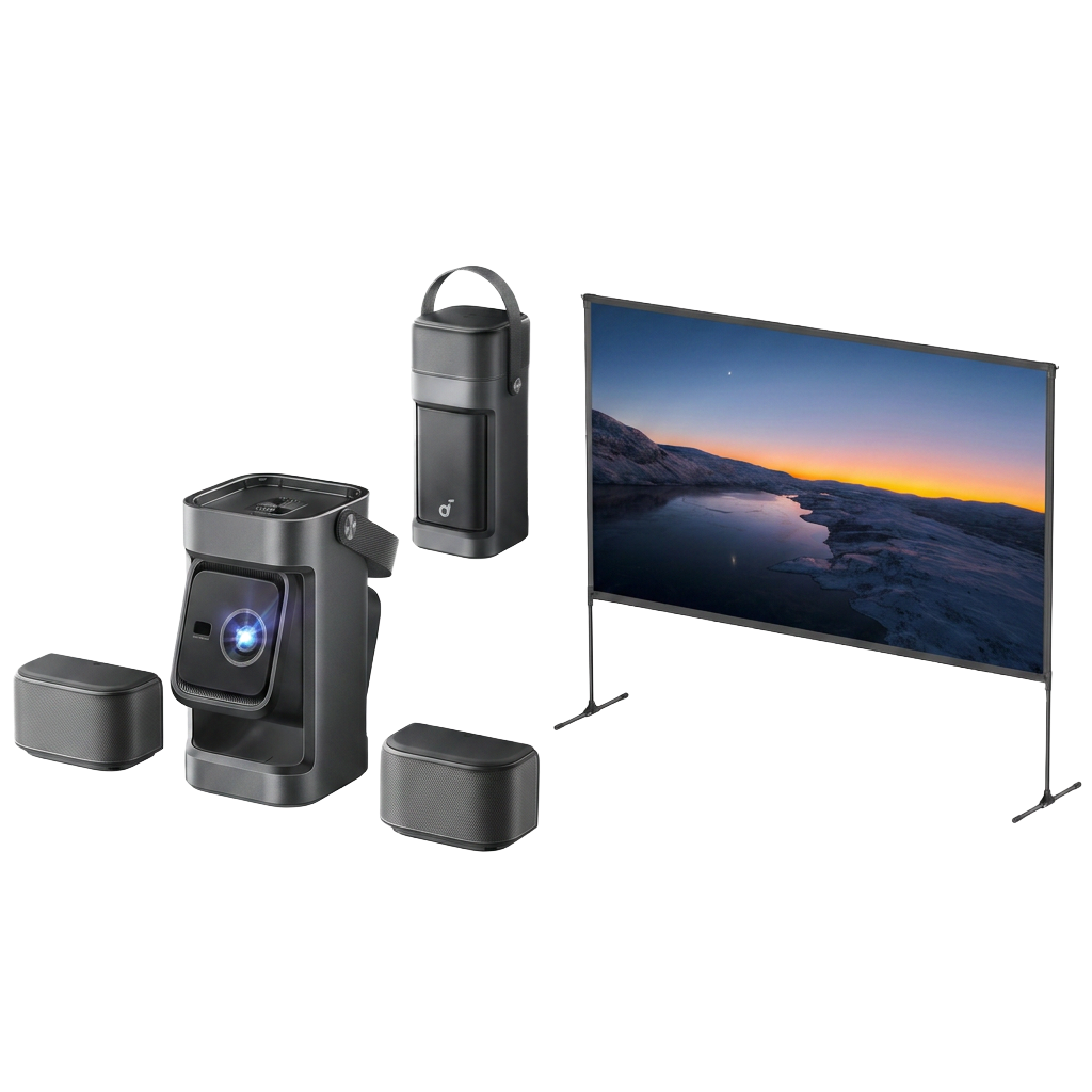 soundcore Nebula P1 + Nebula 100-Inch Home Projector Screen