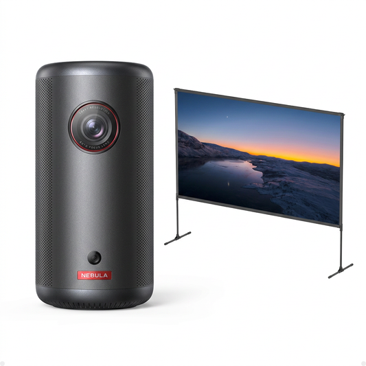 Capsule 3 Laser Laser + Nebula 100-Inch Home Projector Screen