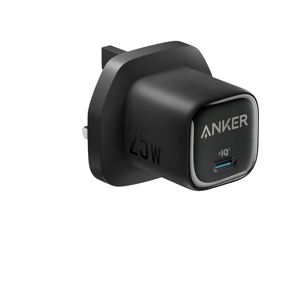 Anker Wall Charger 25W USB-C Compact and Foldable Charger + Anker USB-C to USB-C Cable 140W