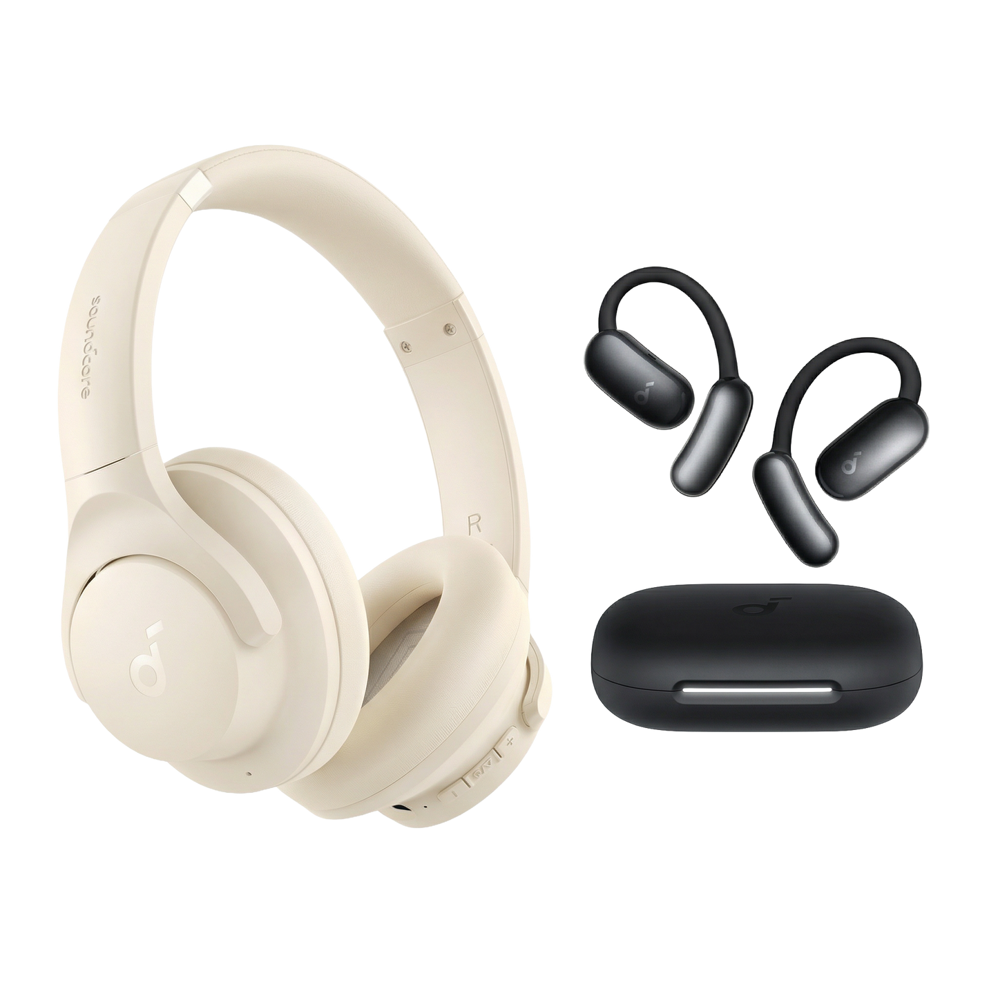 soundcore AeroFit 2 AI Assistant Open Ear Headphone + soundcore Q20i