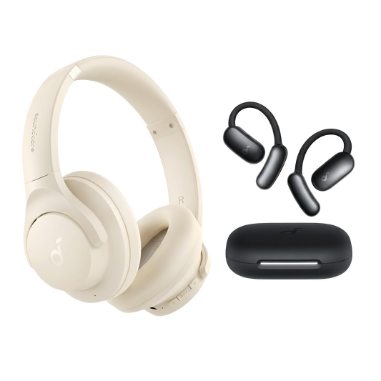 soundcore AeroFit 2 AI Assistant Open Ear Headphone + soundcore Q20i