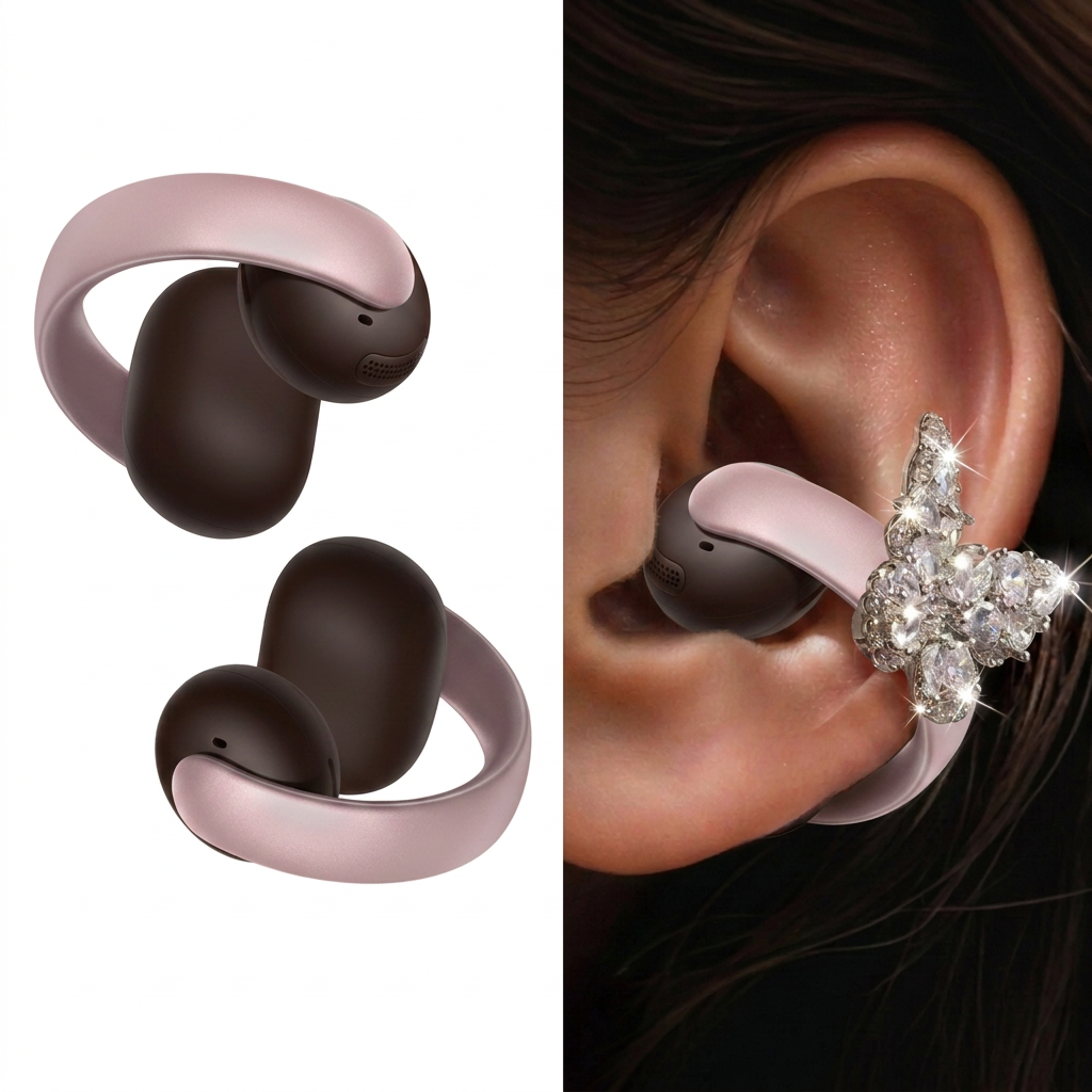 soundcore AeroClip Open Ear Headphone + Stylish Butterfly Accessory | Exclusive Design for soundcore AeroClip