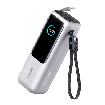 Anker Laptop Power Bank (25K, 165W, Built-In and Retractable Cables)