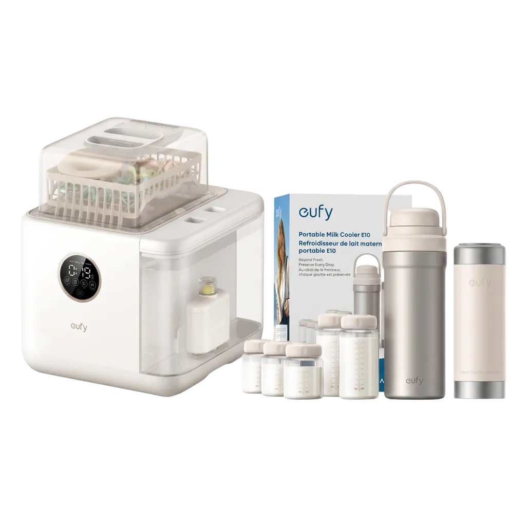 eufy Baby Bottle Washer S1 Pro + eufy Portable Milk Cooler E10