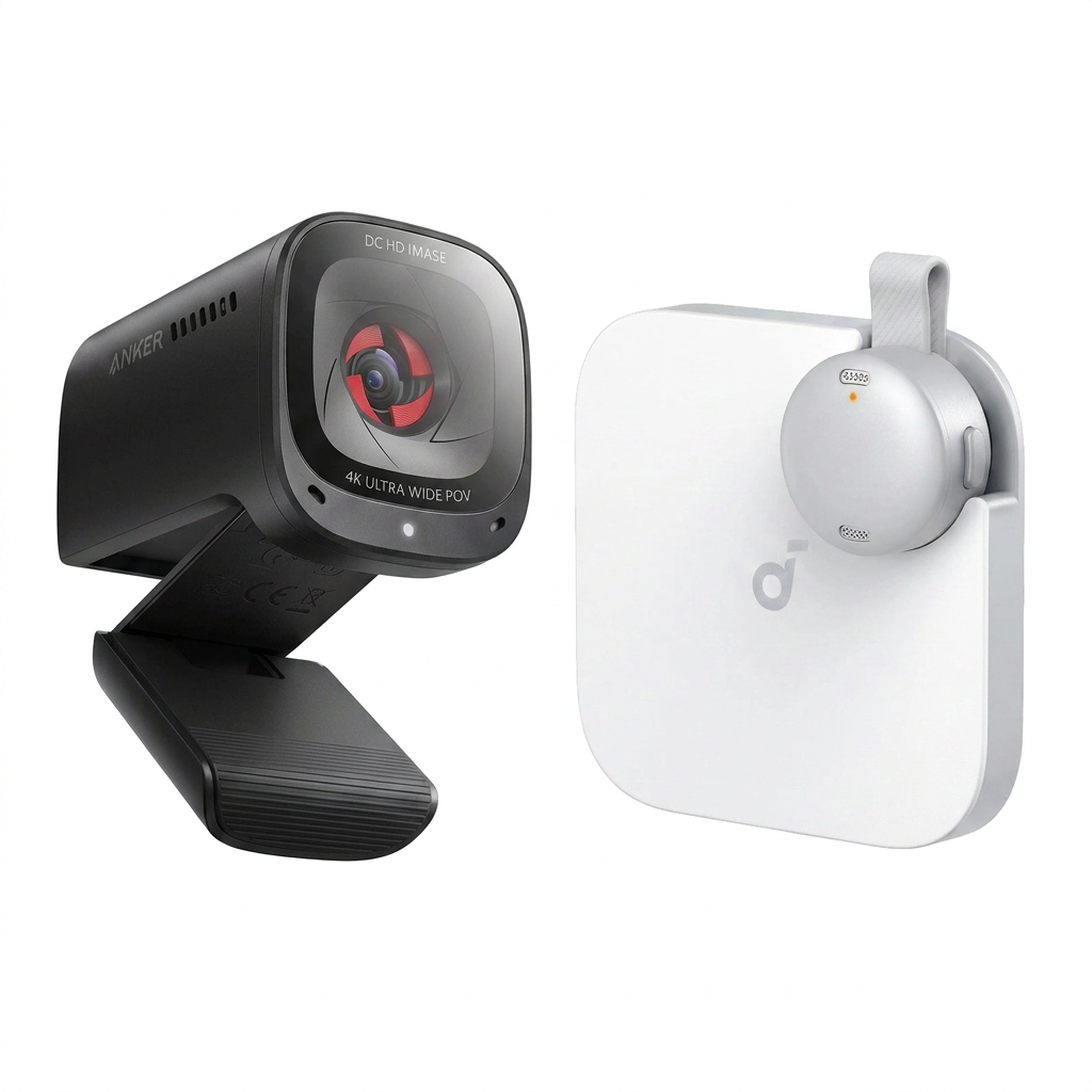 PowerConf C200 Webcam + soundcore Work