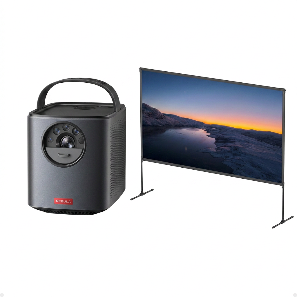 Mars II Pro+soundcore Nebula 100-Inch Home Projector Screen