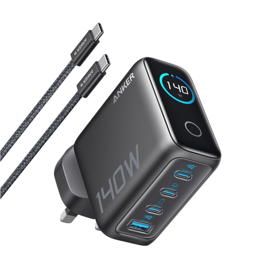 Anker charger with ActiveShield 2.0 for real-time temperature monitoring